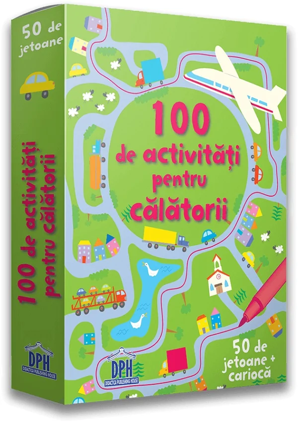 100 de activitati pentru calatorii. 50 de jetoane