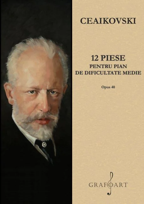 12 piese pentru pian de dificultate medie. Opus 40