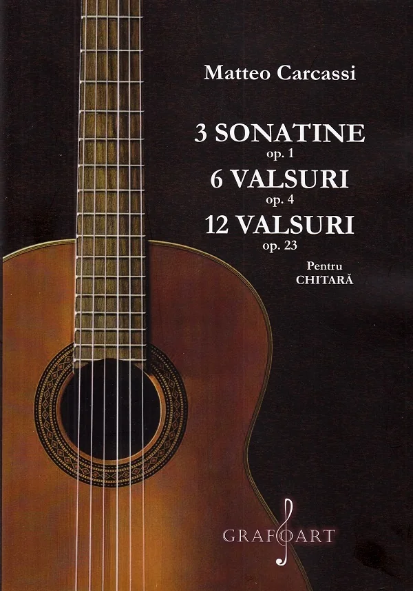 3 sonatine opus 1. 6 valsuri opus 4. 12 valsuri opus 23 pentru chitara