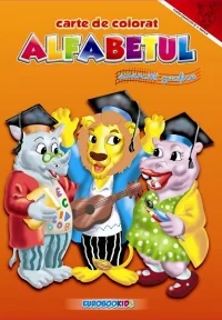 A4 - Alfabetul - Exercitii grafice - Carte de colorat