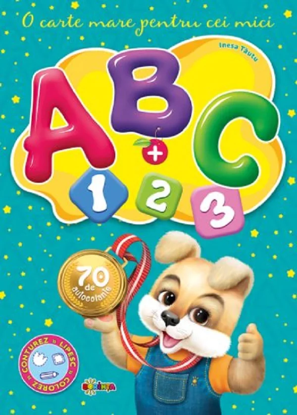 Abc + 123 cu 70 autocolante