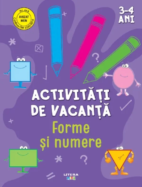 Activitati de vacanta. Forme si numere 3-4 ani
