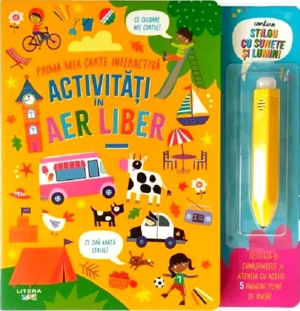 Activitati in aer liber. Prima mea carte interactiva