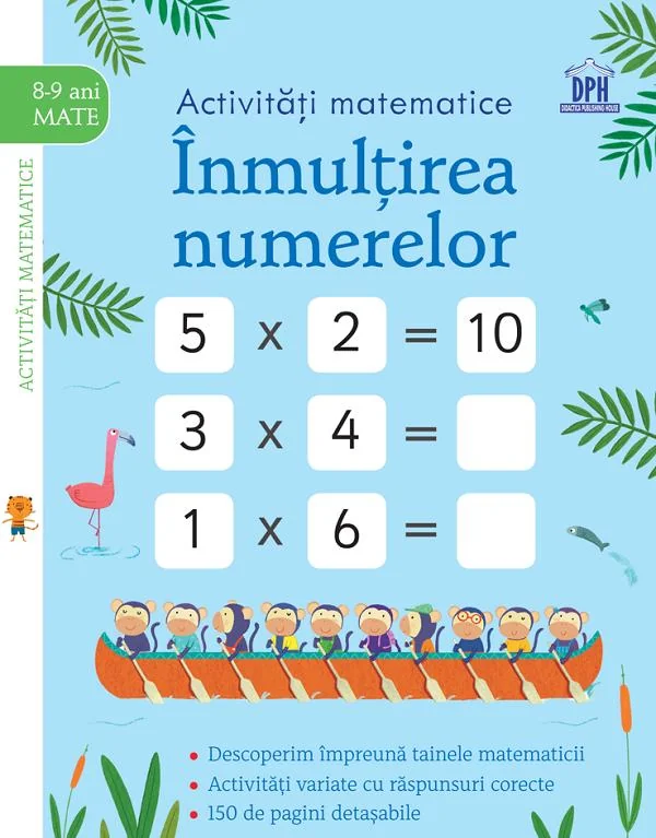 Activitati matematice. Inmultirea numerelor 8-9 ani
