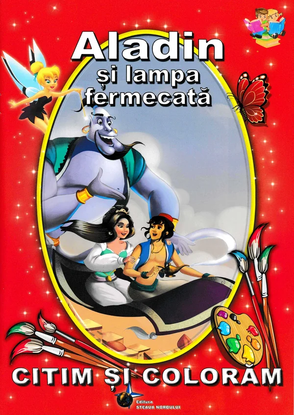 Aladin si lampa fermecata - Citim si coloram