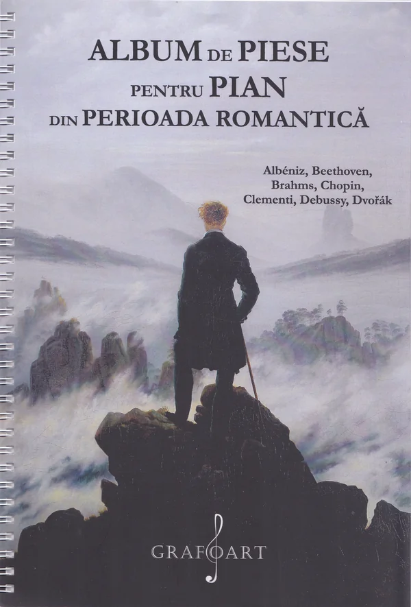 Album de piese pentru pian din Perioada Romantica: Albeniz, Beethoven, Brahms, Chopin, Clementi, Debussy, Dvorak