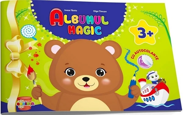 Albumul magic cu autocolante 3 ani+