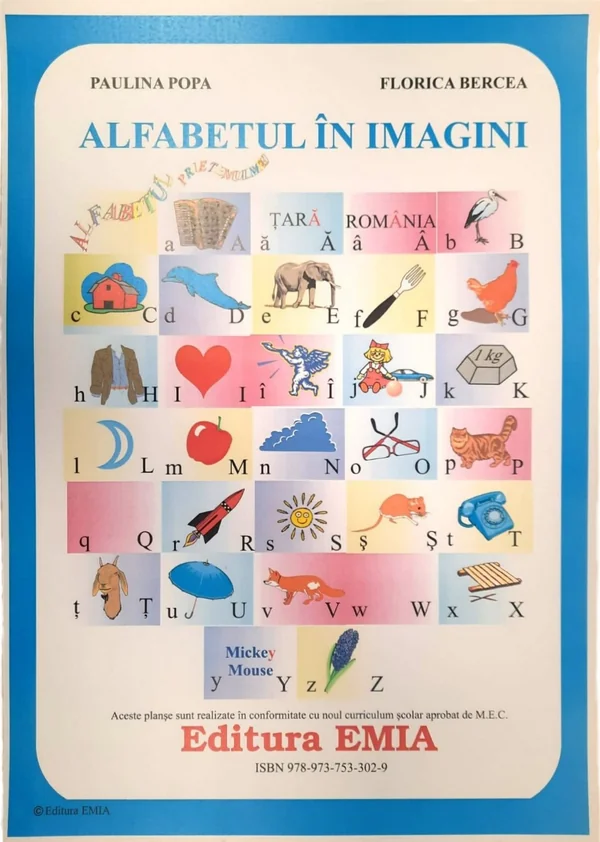 Alfabetul in imagini. Planse A3 - Paulina Popa, Florica Bercea