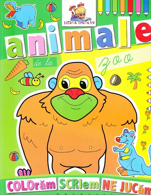 Animale de la Zoo - Coloram, scriem, ne jucam