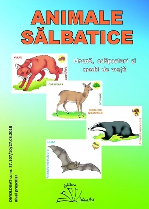 Animale salbatice. Set jetoane