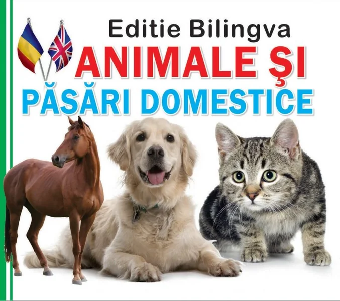 Animale si pasari domestice. Editie bilingva