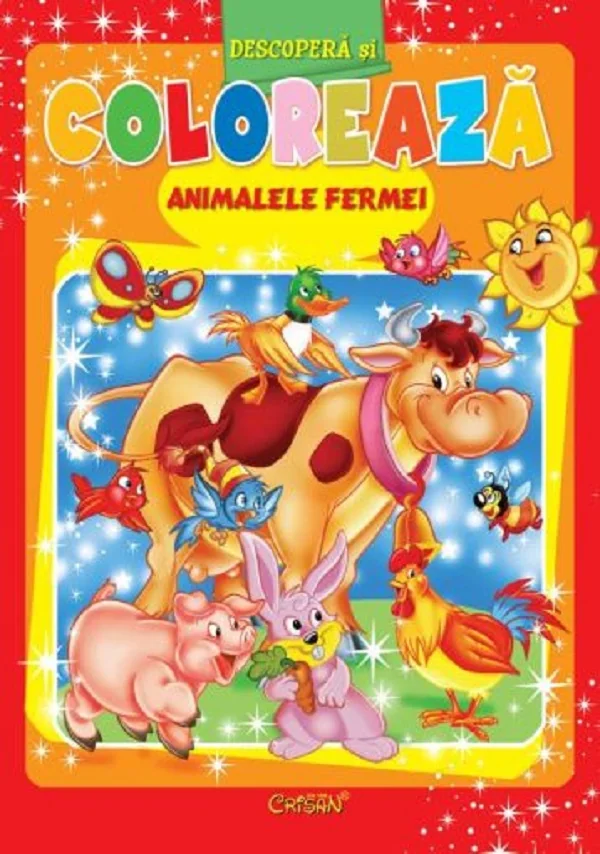 Animalele fermei. Descopera si coloreaza