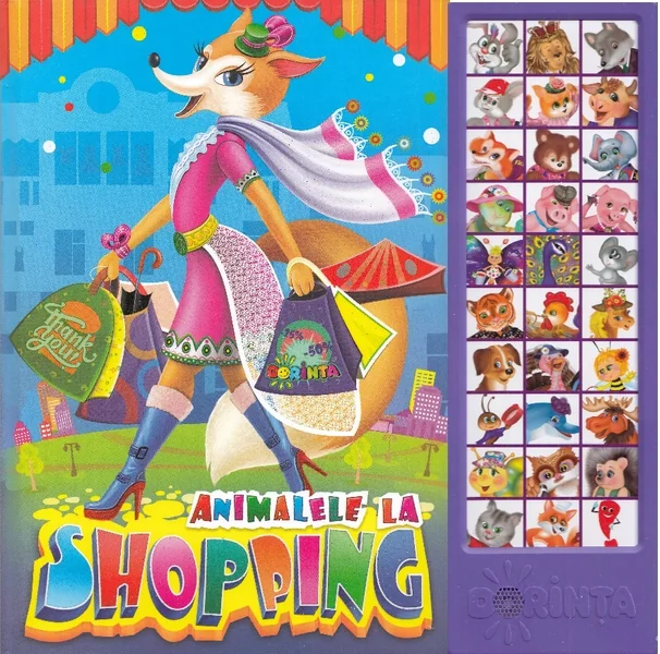 Animalele la shopping. Carte cu sunete - Inesa Tautu, Tatiana Varvariuc