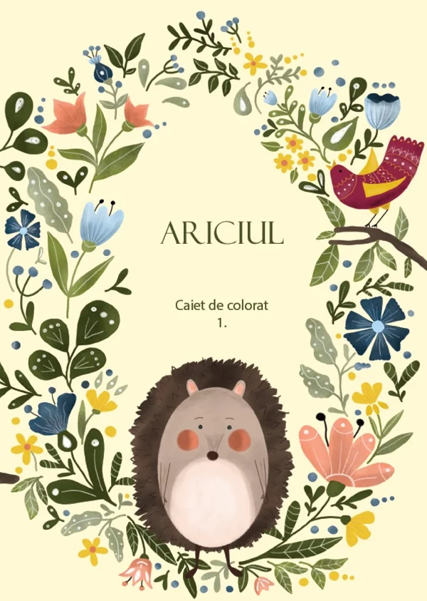Ariciul. Caiet de colorat 1