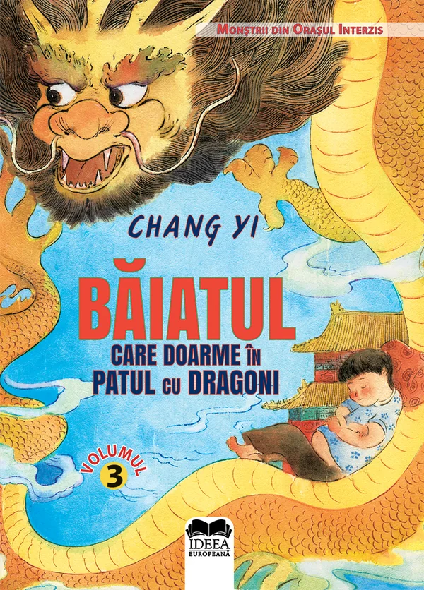 Baiatul care doarme in patul cu dragoni