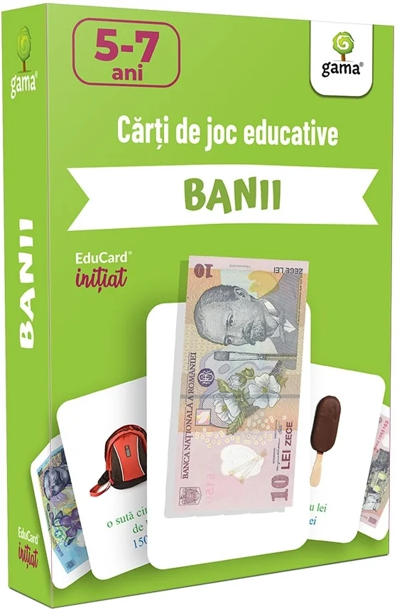 Banii: Carti de joc educative