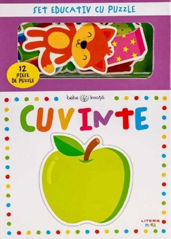 Bebe invata: Cuvinte. Set educativ cu puzzle