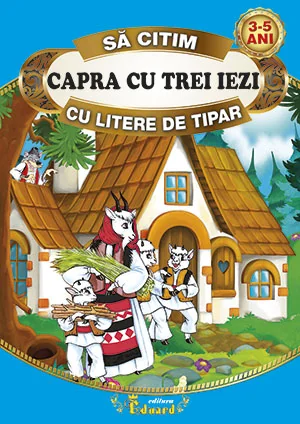 Capra cu trei iezi. Sa citim cu litere de tipar