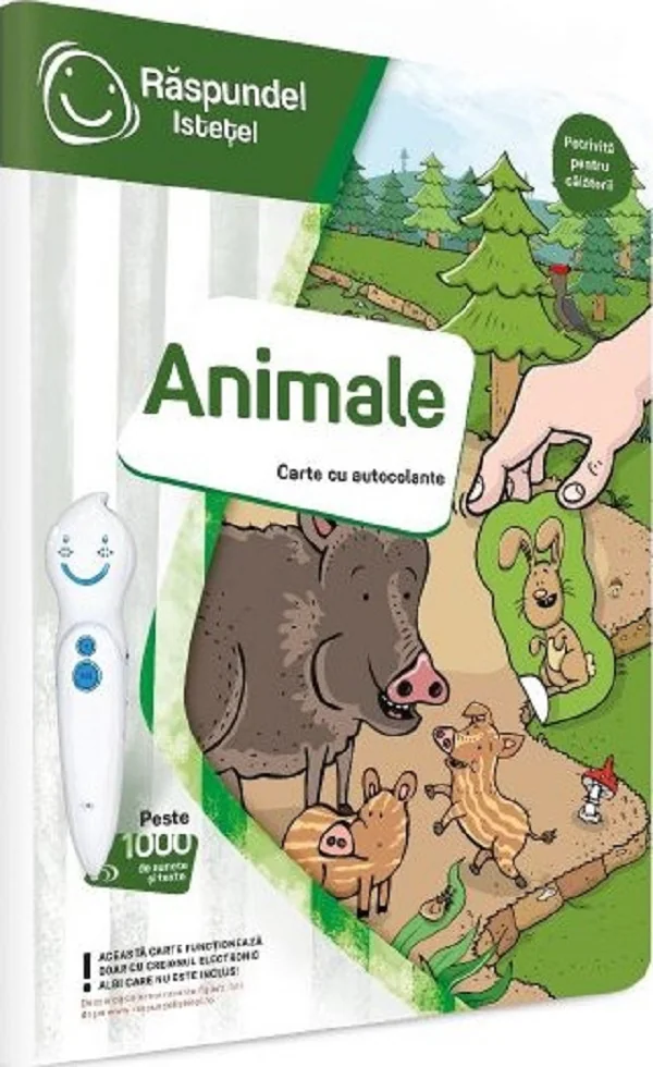 Carte cu autocolante: Raspundel Istetel. Animale