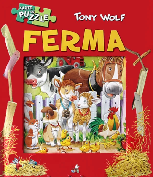 Carte cu puzzle. Ferma