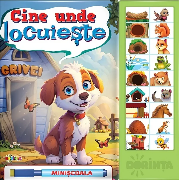 Carte cu sunete. Cine unde locuieste