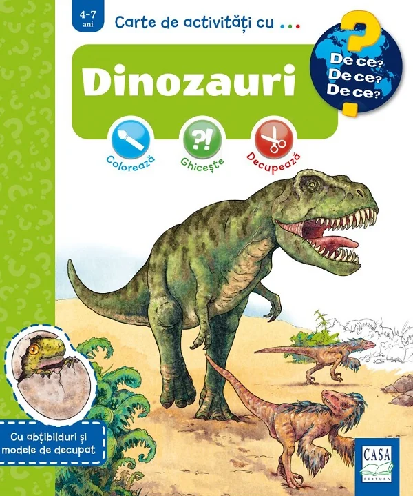 Carte de activitati cu dinozauri