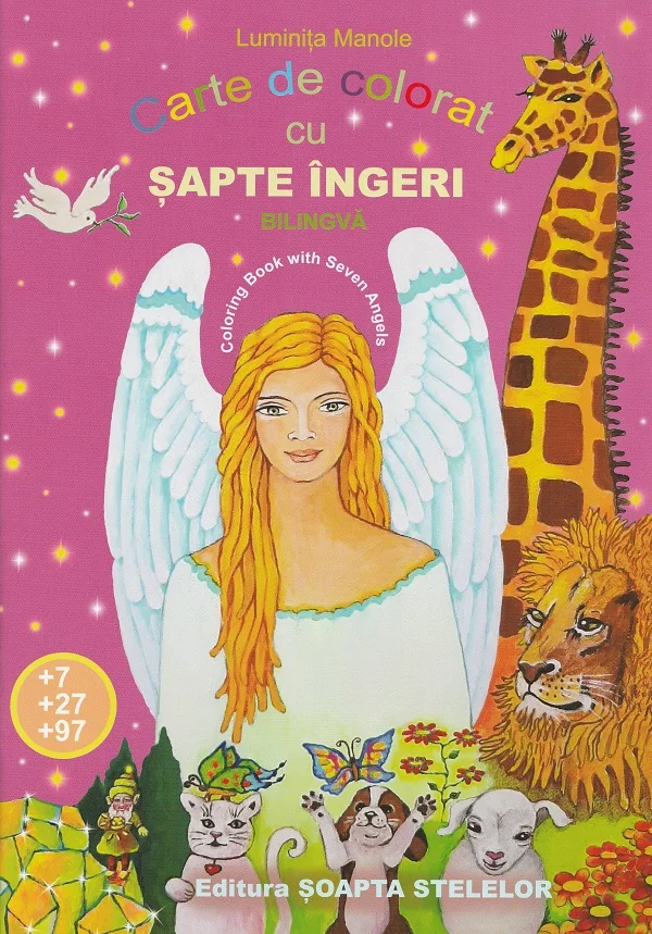 Carte de colorat cu sapte ingeri