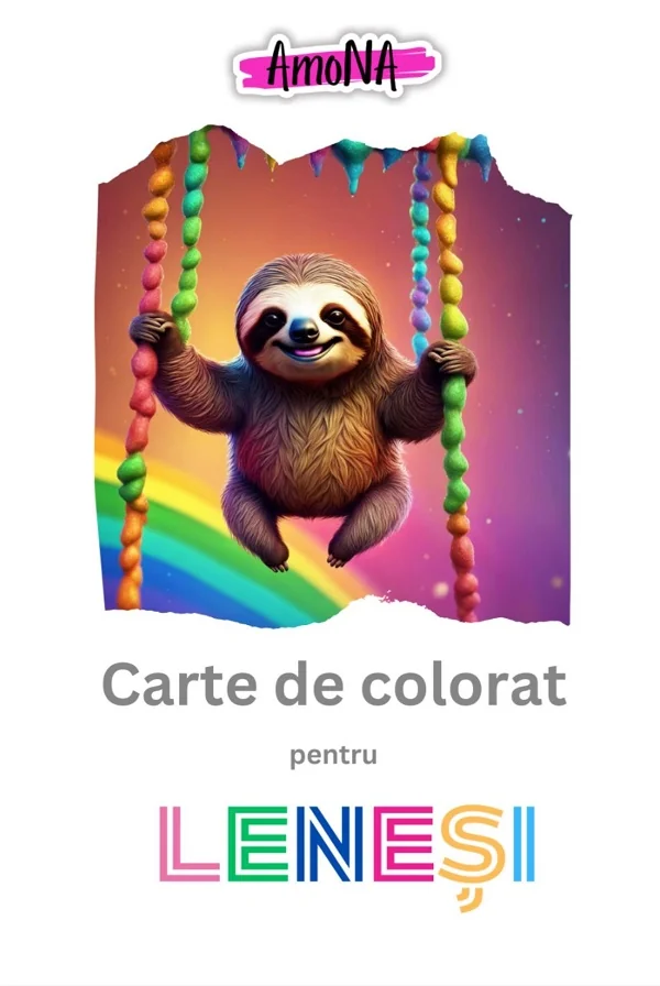 Carte de colorat pentru Lenesi