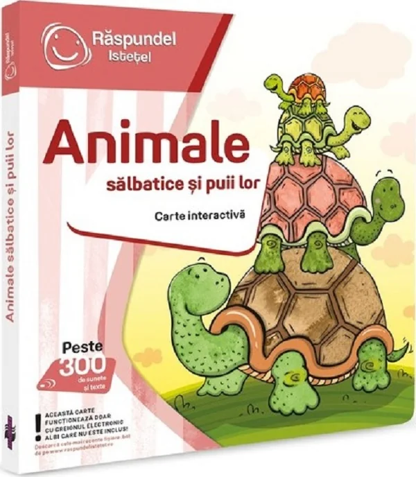 Carte interactiva: Raspundel Istetel. Animale salbatice si puii lor