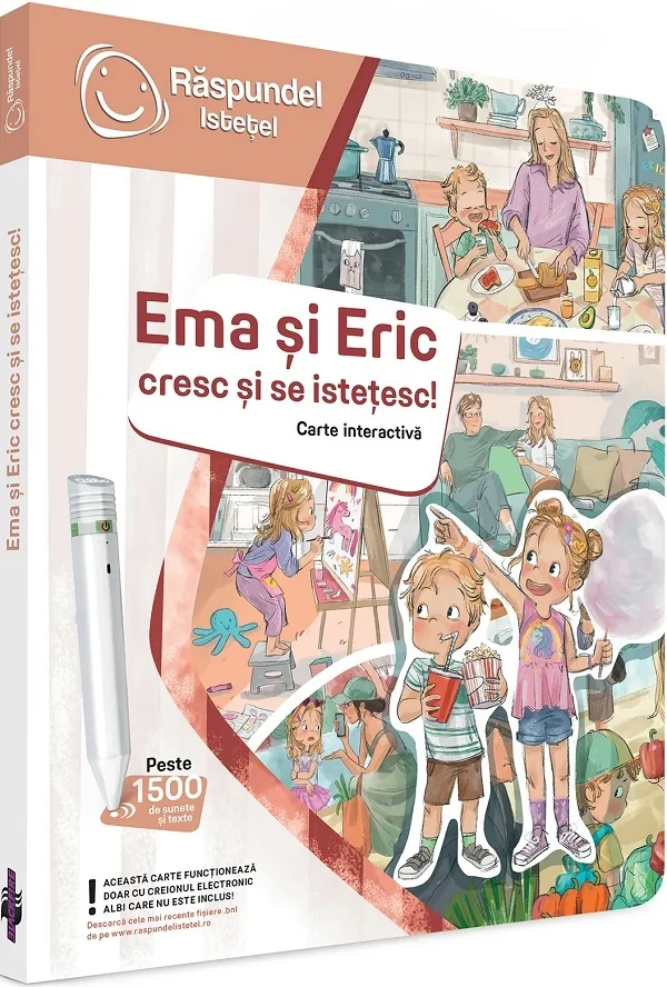 Carte interactiva: Raspundel Istetel. Ema si Eric cresc si se istetesc