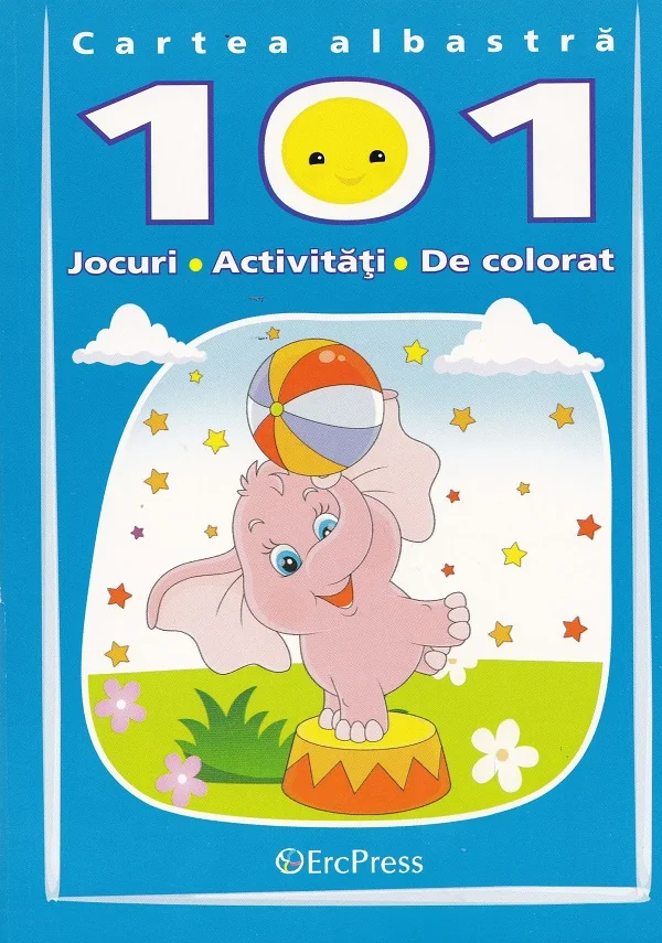 Cartea albastra. 101 jocuri, activitati, de colorat