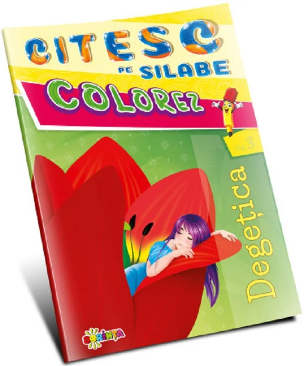 Citesc pe silabe, colorez. Degetica