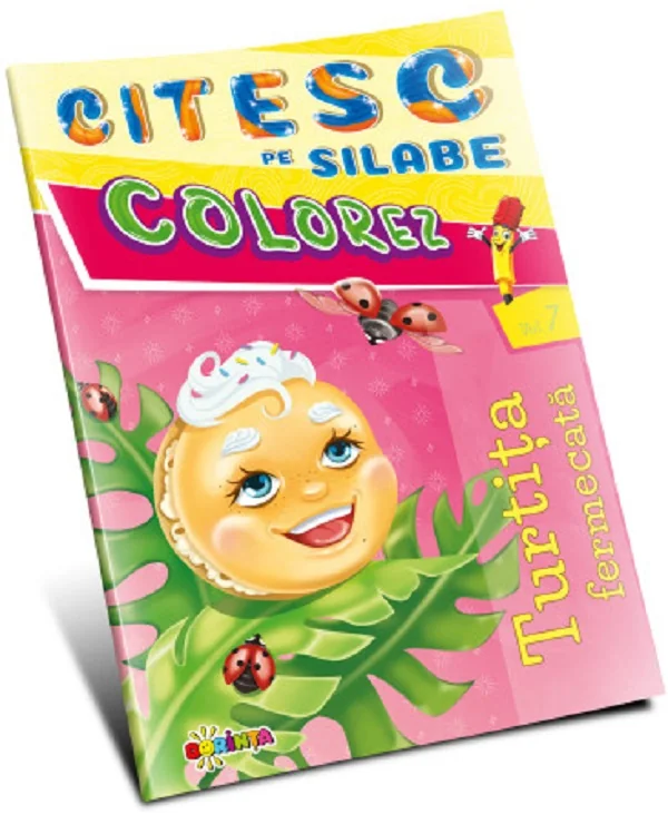 Citesc pe silabe, colorez. Turtita fermecata
