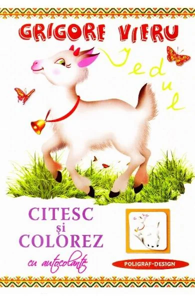Citesc si colorez cu autocolante: Iedul