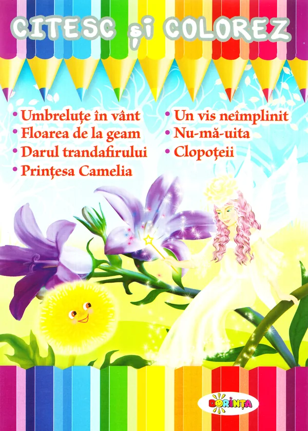 Citesc si colorez: Umbrelute in vant