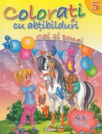 Colorati cu abtibilduri 5: Cai si ponei