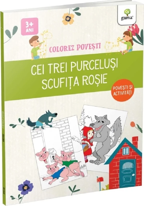 Colorez povesti: Cei trei purcelusi. Scufita rosie