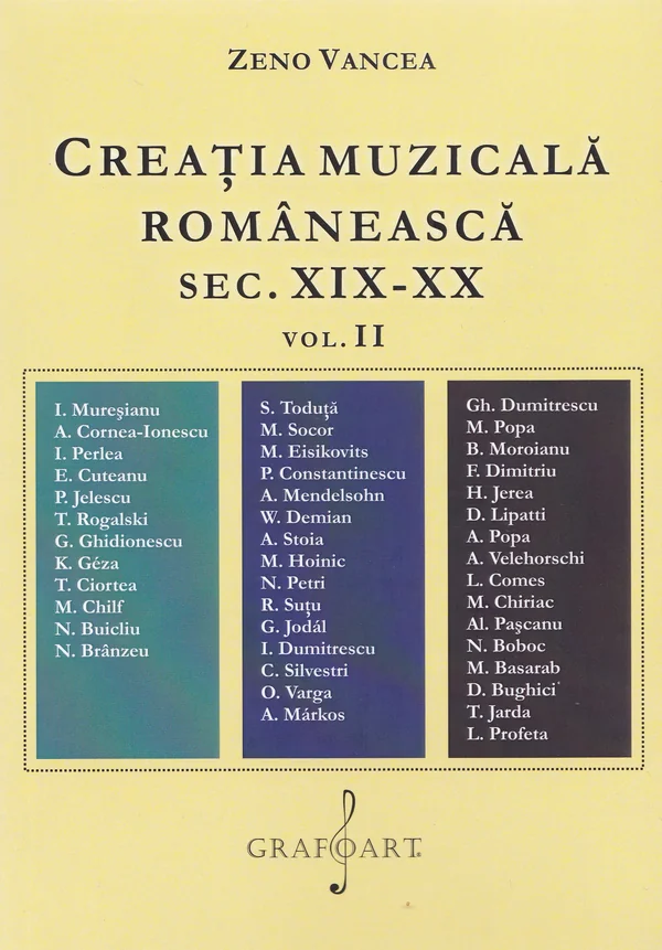 Creatia muzicala romaneasca Sec.XIX-XX Vol.2