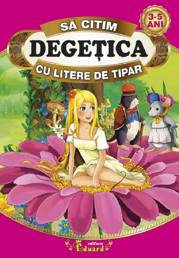 Degetica - Sa citim cu litere de tipar