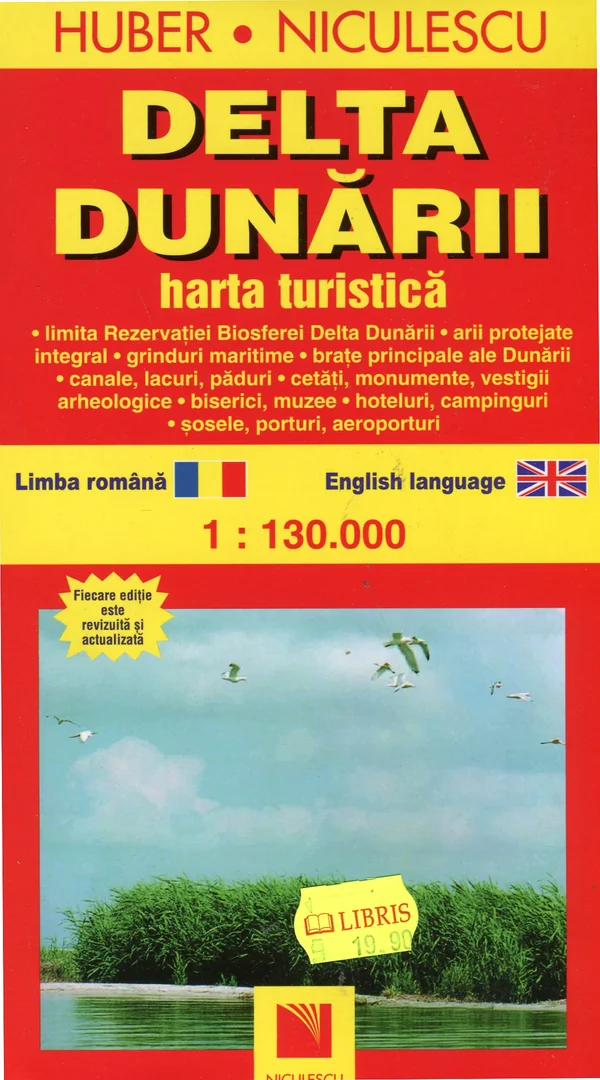 Delta Dunarii - Harta Turistica