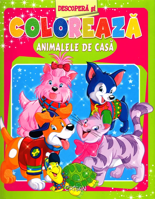 Descopera si coloreaza animalele de casa