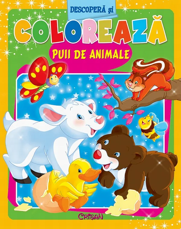 Descopera si coloreaza. Puii de animale