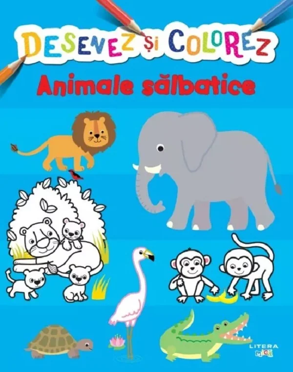 Desenez si colorez. Animale salbatice