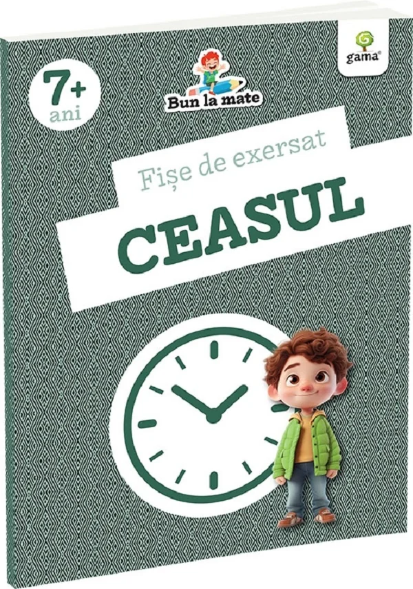 Fise de exersat. Ceasul. Bun la mate 7 ani+