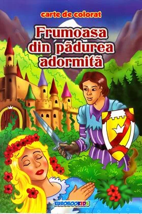 Frumoasa din padurea adormita B5 - Carte de colorat