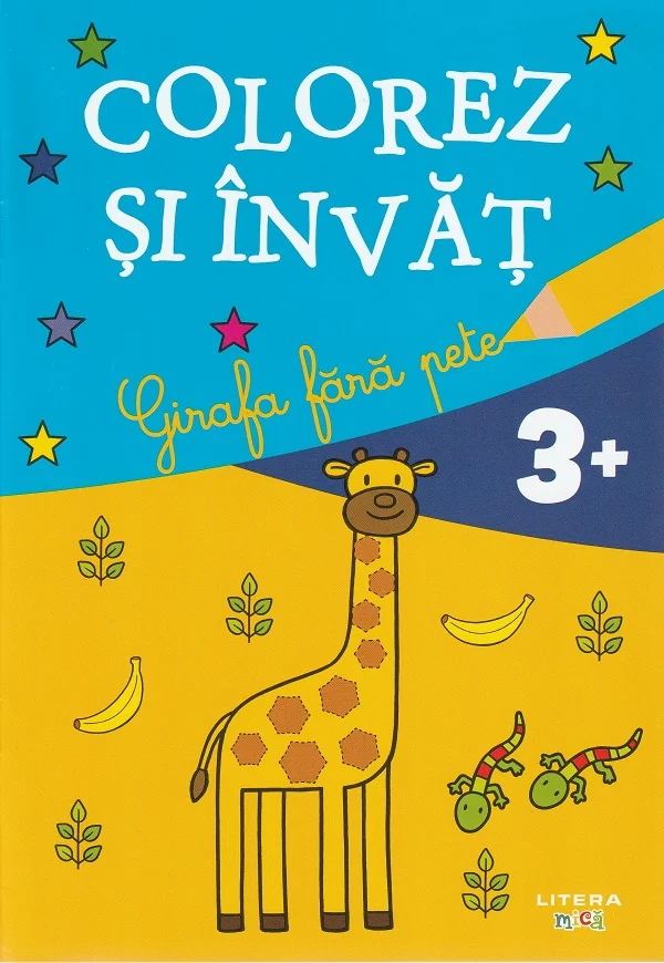 Girafa fara pete. Colorez si invat
