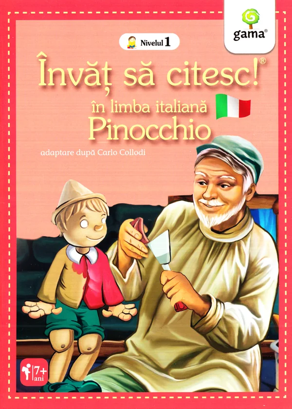 Invat sa citesc! In limba italiana. Pinocchio. Nivelul 1