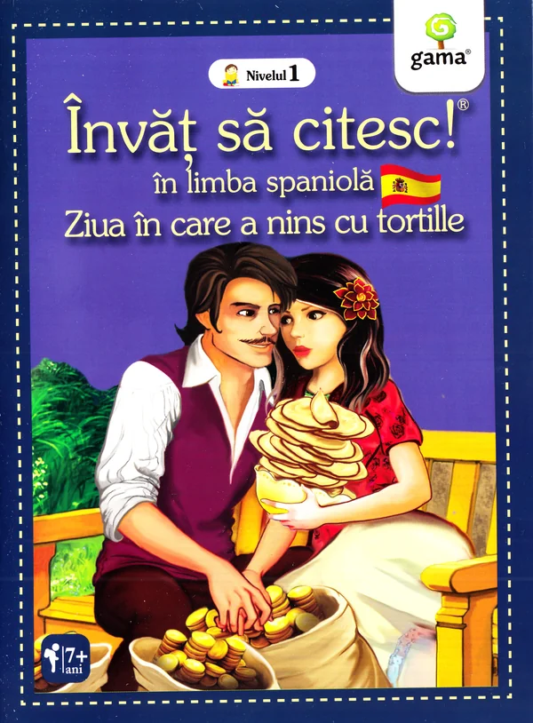 Invat sa citesc! In limba spaniola - Ziua in care a nins cu tortille - Nivelul 1
