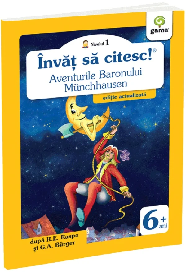 Invat sa citesc! Nivelul 1 Aventurile Baronului Munchausen - R.E. Raspe, G.A. Burger