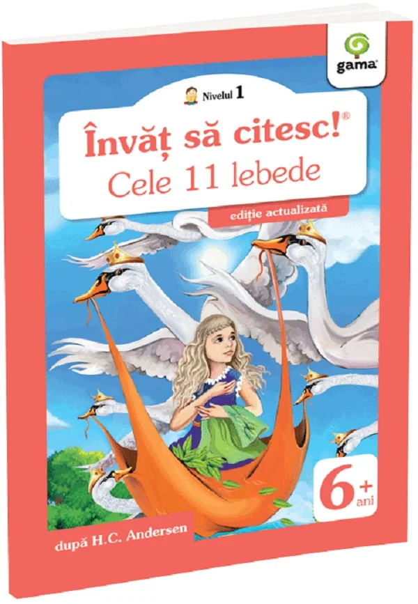 Invat sa citesc! Nivelul 1 Cele 11 lebede - H.C. Andersen